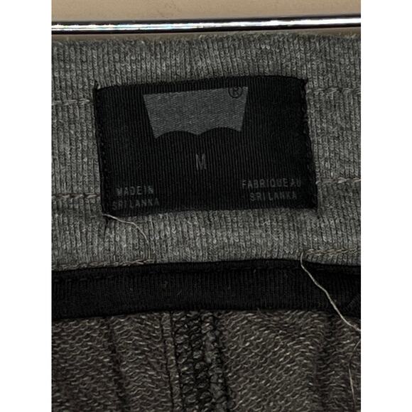 LEVIS Joggers Mens Gray Activewear Terry Drawstring Sweatpants SIZE MEDIUM - Picture 7 of 7
